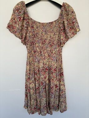 Angie Dress with Floral Print Small